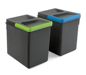 Recycle Behälter für Küchenschublade, Grau - Kunststoff - 17 x 33 x 22 cm