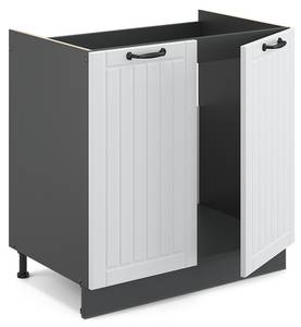 Meuble bas sous-évier Fame-Line 36053 Anthracite - Blanc neige