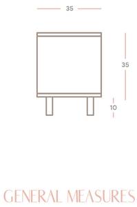 TV-Lowboard Pola mit 2 Tür Massivholz - Holzart/Dekor - 120 x 45 x 35 cm