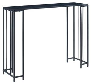 Set 2 de tables consoles gigognes Ørsta Noir - Bois manufacturé - Métal - 100 x 80 x 30 cm