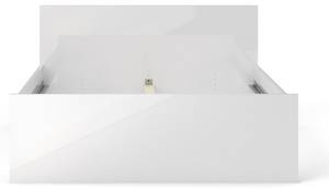 Bett Nada Weiß - Holz teilmassiv - 146 x 80 x 207 cm