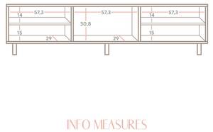 TV-Lowboard Mitjana Massivholz - Holzart/Dekor - 180 x 45 x 35 cm