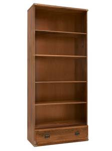 Highboard Indiana Braun - Holzwerkstoff - 80 x 196 x 40 cm