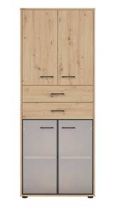 Highboard Space Office Braun - Holzwerkstoff - 80 x 203 x 38 cm