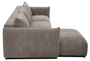 4-Sitzer Ecksofa Tauer Taupe - Ecke davorstehend links