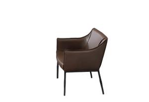 Chaise Tigre Marron - Cuir synthétique - 59 x 85 x 58 cm