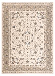Teppich Wolle Nain Ornament Rahmen Beige - Textil - 80 x 1 x 150 cm