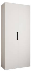 Armoire à portes battantes Como 4 Noir - Blanc - 110 x 50 cm