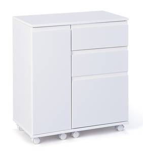 Bureau Lapo Blanc - En partie en bois massif - 66 x 72 x 36 cm