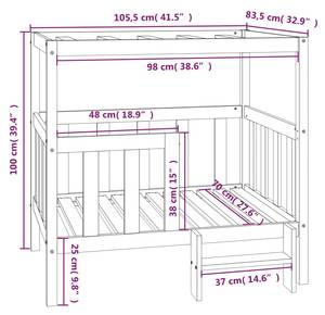 Hundebett   822390 Braun - 83 x 100 x 105 cm