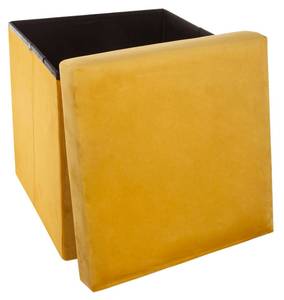 Hocker mit Staufach Gelb