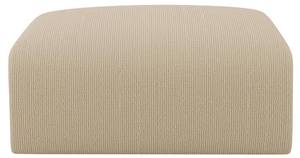 Pouf POGNI Beige - Textile - 75 x 45 x 75 cm