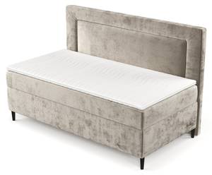 Boxspringbett Alba Beige - H2 - Tiefe: 98 cm