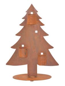 Gartendeko "Baum I" Braun - Metall - 56 x 77 x 23 cm