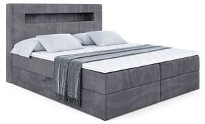 Boxspringbett  - ORGOL 2 Steingrau - Breite: 160 cm - H3