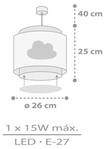 Kinder Deckenleuchte BABY DREAMS Grau
