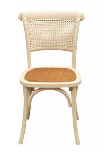 Chaise de cuisine -HARMONIE Style Blanc - Bois massif - Bois/Imitation - 50 x 88 x 45 cm