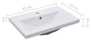 Meuble lavabo avec bassin 3007833-1 Blanc