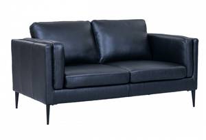 2-Sitzer Sofa Valencia Schwarz - Breite: 157 cm