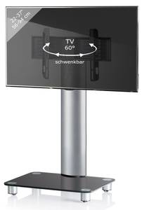 TV Möbel Bilano Schwarz - Metall - 60 x 100 x 44 cm