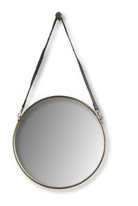 HSM Collection Miroir Doré - Cuir synthétique - 49 x 68 x 3 cm