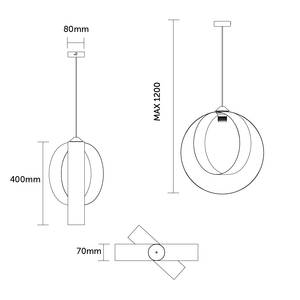 Suspension Nucleo Rose foncé