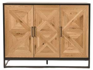 Sideboard INDUS SB118 3D1D Beige - Massivholz - Holzart/Dekor - 118 x 87 x 46 cm