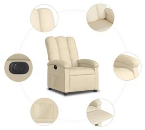 Fauteuil inclinable électrique 3032264-4 Crème