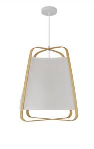 Suspension Hawi Blanc - Bambou - 40 x 42 x 40 cm