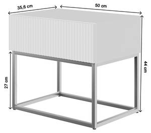 Table de chevet VELDIO Noir - Taupe