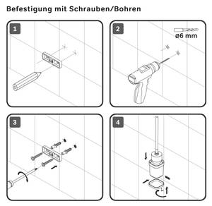 WC-Bürstenhalter Func Silber