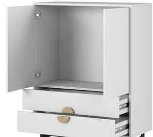 Buffet haut STOON Blanc - Bois manufacturé - 86 x 124 x 38 cm