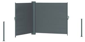 Seitenmarkise  28448 Grau - Metall - 600 x 160 x 300 cm