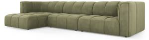 modulares Ecksofa SERENA 5 Sitzplätze Hellgrün