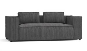 Cord Sofa 2 sitzer Rouen Grau