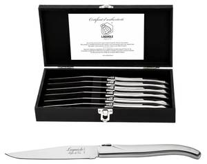 Steakmesser Luxury Line 6er Set Silber - Metall - 2 x 2 x 1 cm