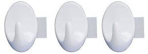 Kleiderbügel STRIP IT MAXI weiß, 3 Stück Weiß - Kunststoff - 3 x 4 x 2 cm