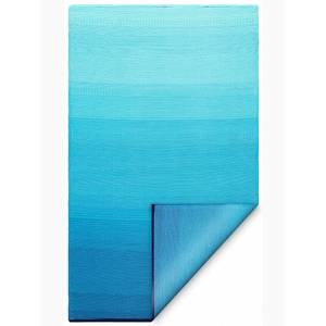 Tapis extérieur recyclé Big Sur Bleu - Matière plastique - 180 x 270 cm