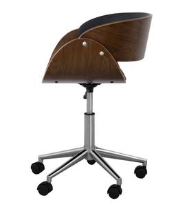 Chaise de bureau pivotante Noir - Bois manufacturé - 50 x 65 x 51 cm