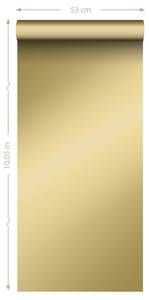 Tapete Uni 2334 Gold - Naturfaser - Textil - 53 x 1005 x 1005 cm