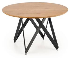 Table à manger Arnold Marron - Bois manufacturé - 120 x 75 x 120 cm