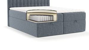 Boxspringbett Ampio Blau - Breite: 160 cm