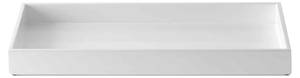 Lacktablett rechteckig XL, weiß Weiß - Holzwerkstoff - Kunststoff - 40 x 4 x 60 cm