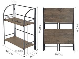 Kinderzimmer-Set LYNDA-S 246T (3er-Set) Braun - Holzwerkstoff - Metall - 41 x 71 x 70 cm