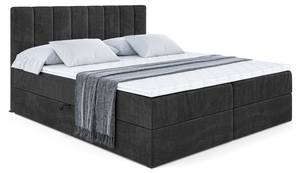 Boxspringbett OTTA Schwarz - Breite: 160 cm - H3