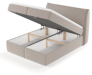 Boxspringbett Mensa Braun - Breite: 140 cm