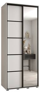 ARMOIRE À PORTES COULISSANTES DAVOS 5 Blanc - Largeur : 120 cm