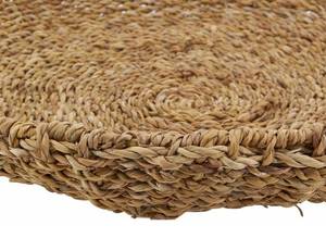 Grande corbeille ronde en jonc Fibres naturelles - 55 x 8 x 55 cm