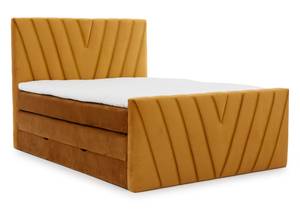 Boxspringbett ASTELL Gelb - Breite: 180 cm