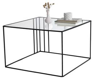 Table basse Doradus Noir - Verre - 55 x 36 x 55 cm